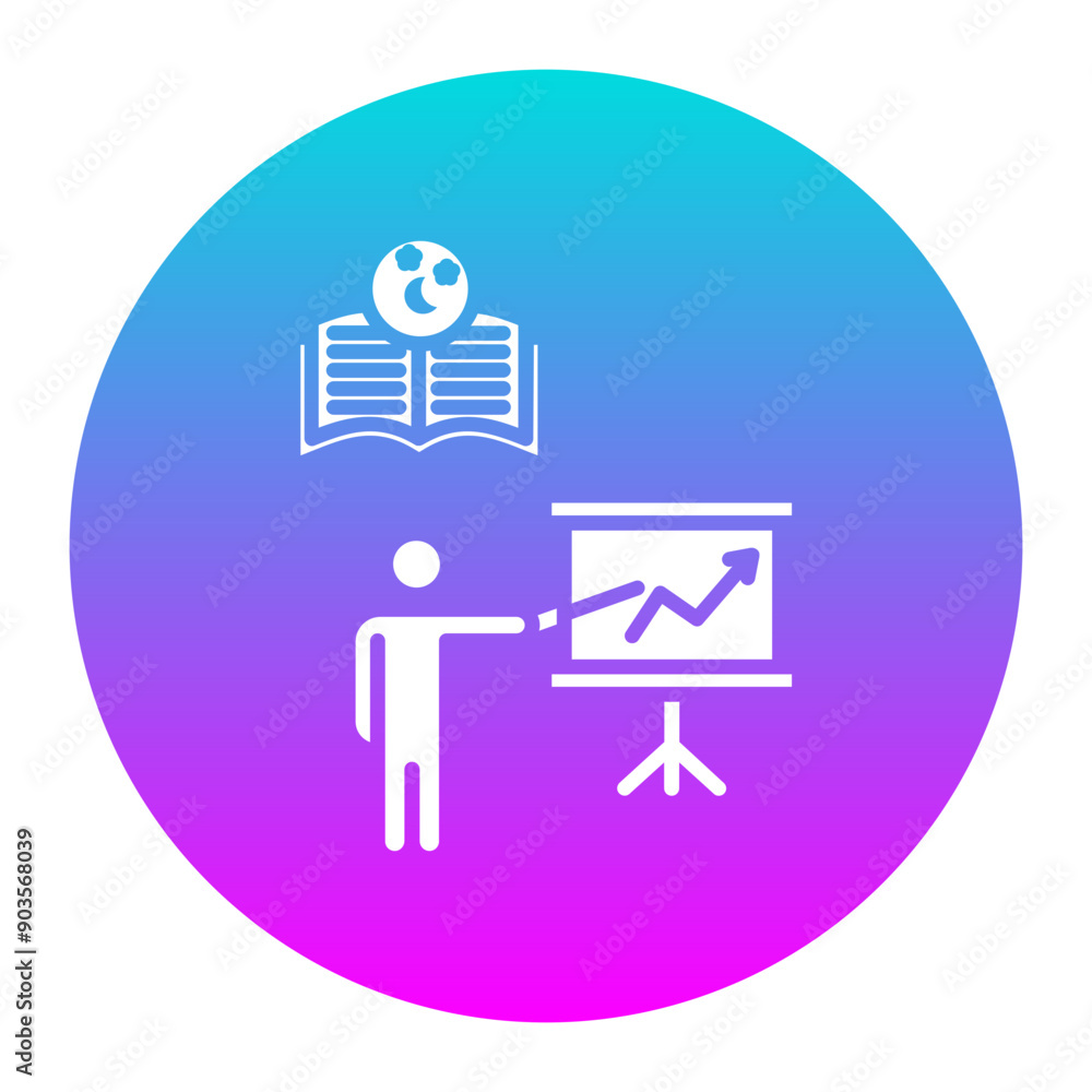 Evening Class vector icon. Can be used for Business Training iconset. Evening Class vector icon. Can be used for Business Training iconset.