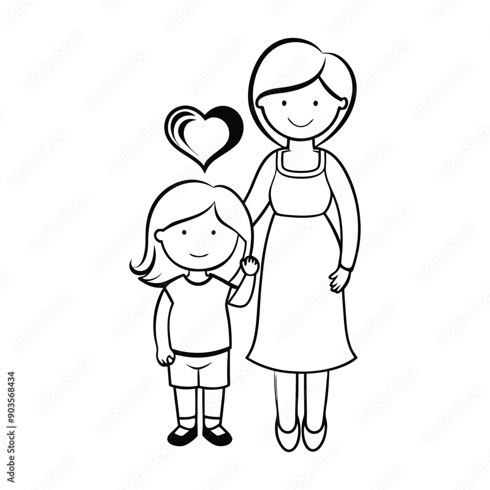 Mother's Day silhouette vector art, perfect for heartfelt and celebratory designs. Mother's Day silhouette vector art, perfect for heartfelt and celebratory designs.