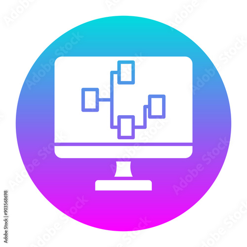 Visual Programming vector icon. Can be used for No Code iconset.