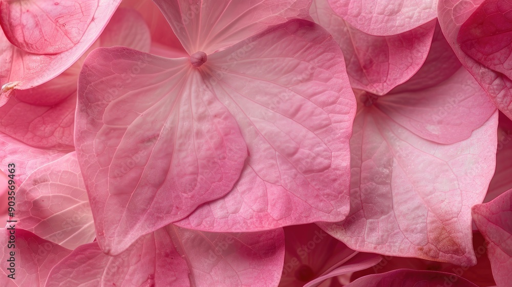 Close up Background of a Pink Hydrangea Petal Close up Background of a Pink Hydrangea Petal