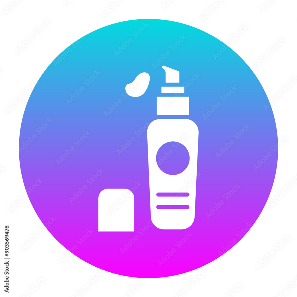 Foundation vector icon. Can be used for Skincare iconset. Foundation vector icon. Can be used for Skincare iconset.
