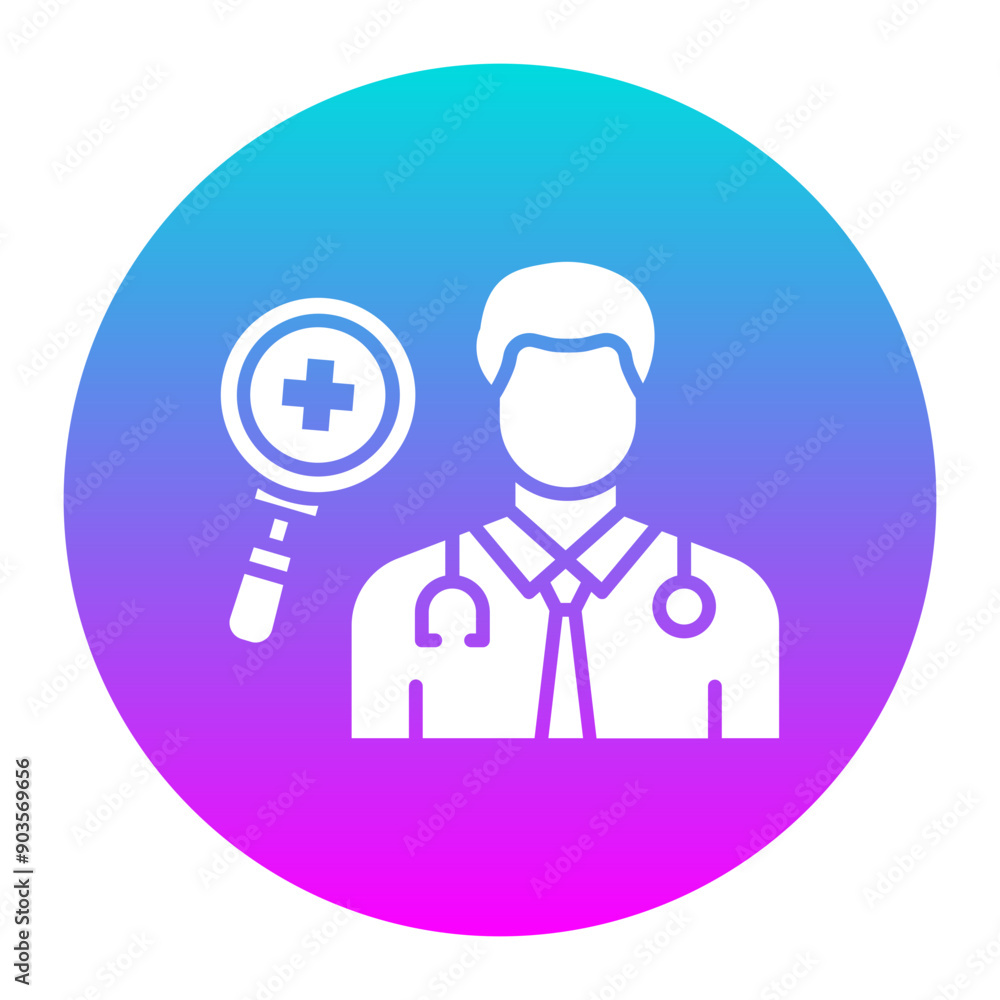 Dermatologist Male vector icon. Can be used for Skincare iconset. Dermatologist Male vector icon. Can be used for Skincare iconset.