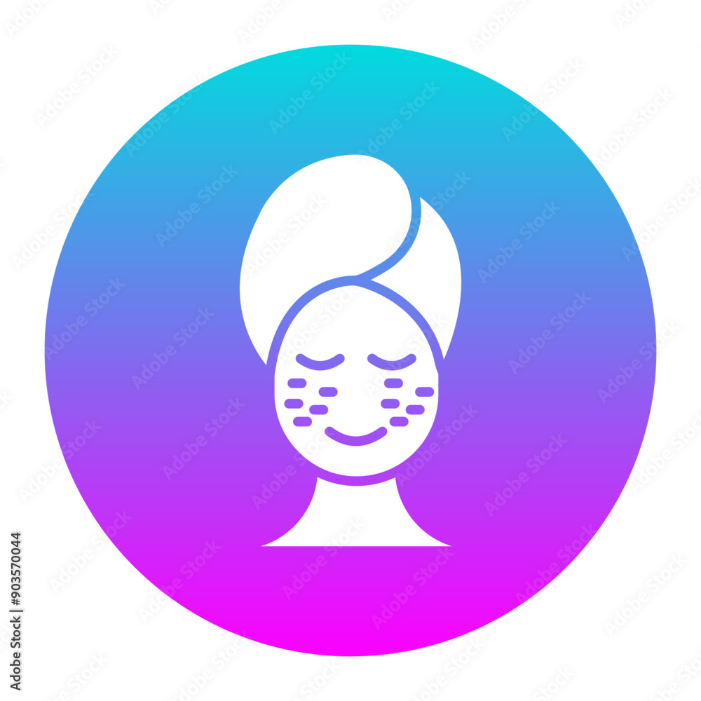 Freckles vector icon. Can be used for Skincare iconset. Freckles vector icon. Can be used for Skincare iconset.