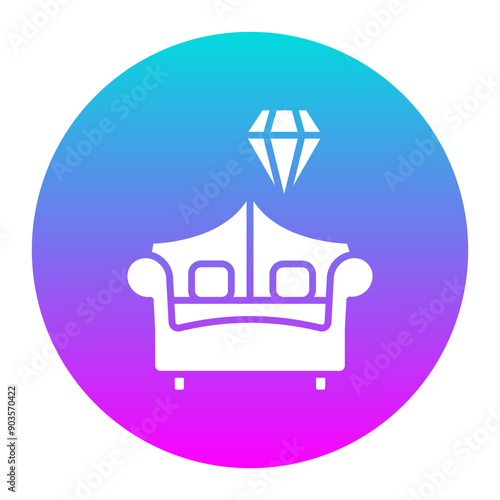 Luxury vector icon. Can be used for Comfort iconset.