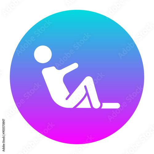 Lying Down vector icon. Can be used for Comfort iconset.