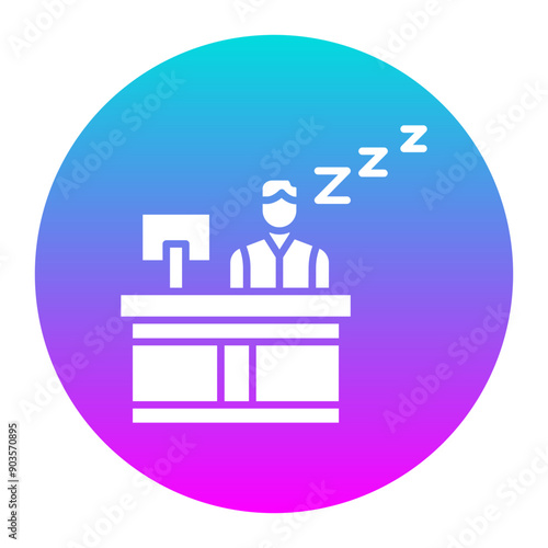 Lazy vector icon. Can be used for Comfort iconset.