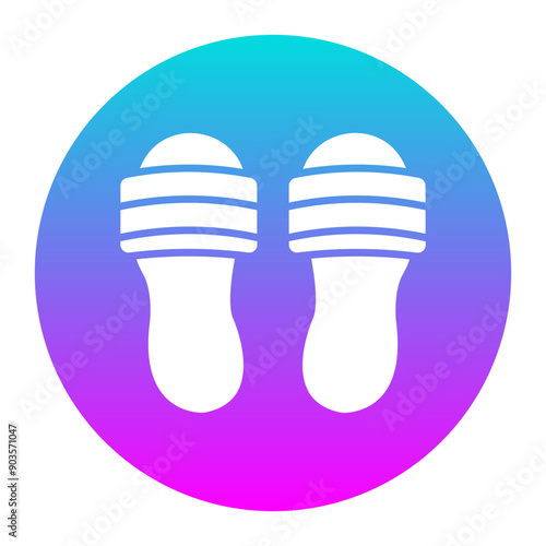 Slippers vector icon. Can be used for Comfort iconset.