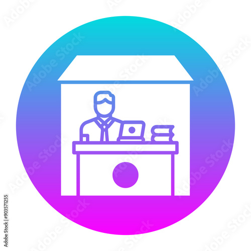 Work From Home vector icon. Can be used for Home Based Business iconset.