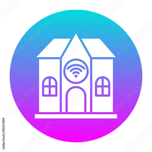 Home Network vector icon. Can be used for Home Based Business iconset.