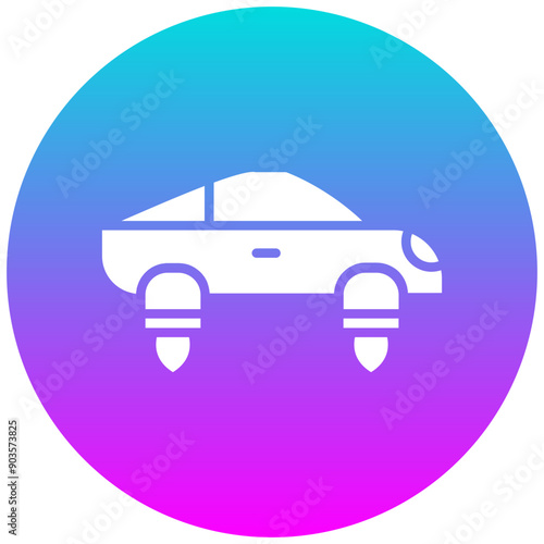 Hover Car vector icon. Can be used for Science Fiction iconset.