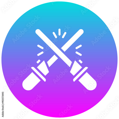 Tablou pe pânză Light Saber vector icon. Can be used for Science Fiction iconset.
