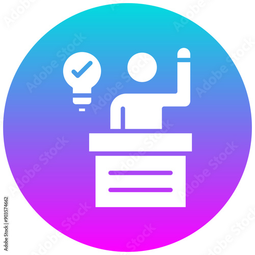 Assertiveness vector icon. Can be used for Personality Traits iconset.
