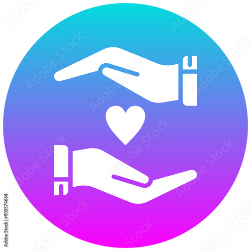Compassion vector icon. Can be used for Personality Traits iconset.