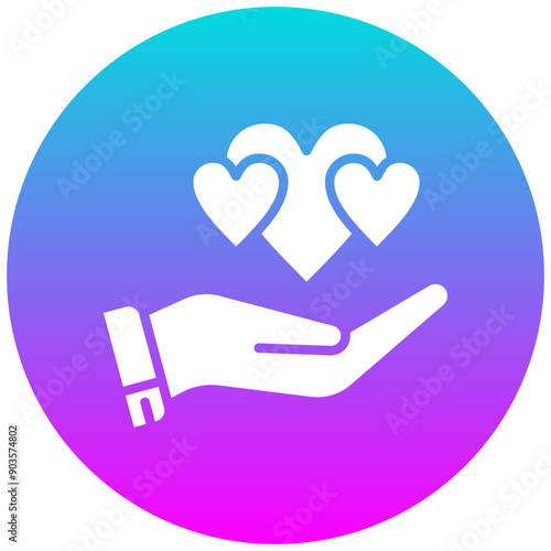 Generosity vector icon. Can be used for Personality Traits iconset.