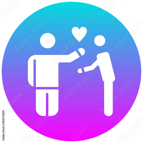 Humility vector icon. Can be used for Personality Traits iconset.