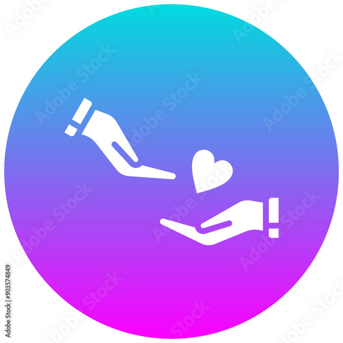 Kindness vector icon. Can be used for Personality Traits iconset.