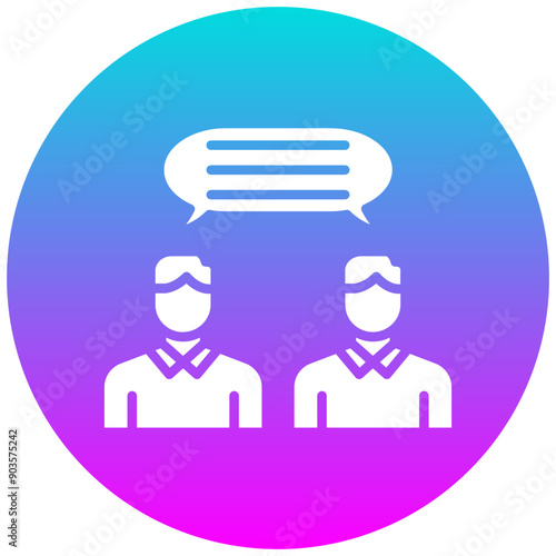 Communication vector icon. Can be used for Leadership iconset.