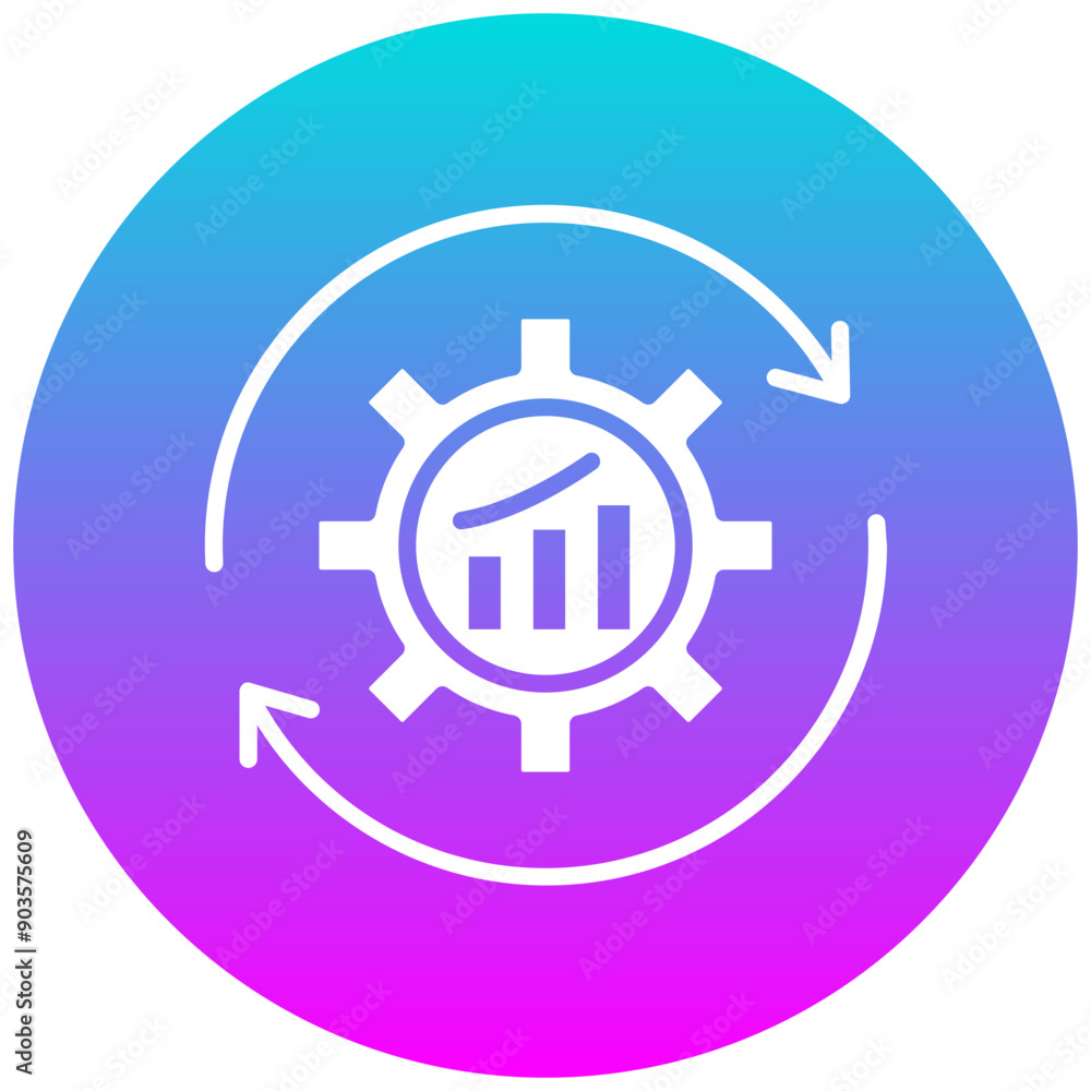 Continuous Improvement vector icon. Can be used for Leadership iconset. Continuous Improvement vector icon. Can be used for Leadership iconset.