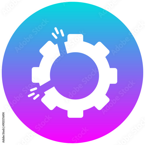 Disruption vector icon. Can be used for Business Analytics iconset.