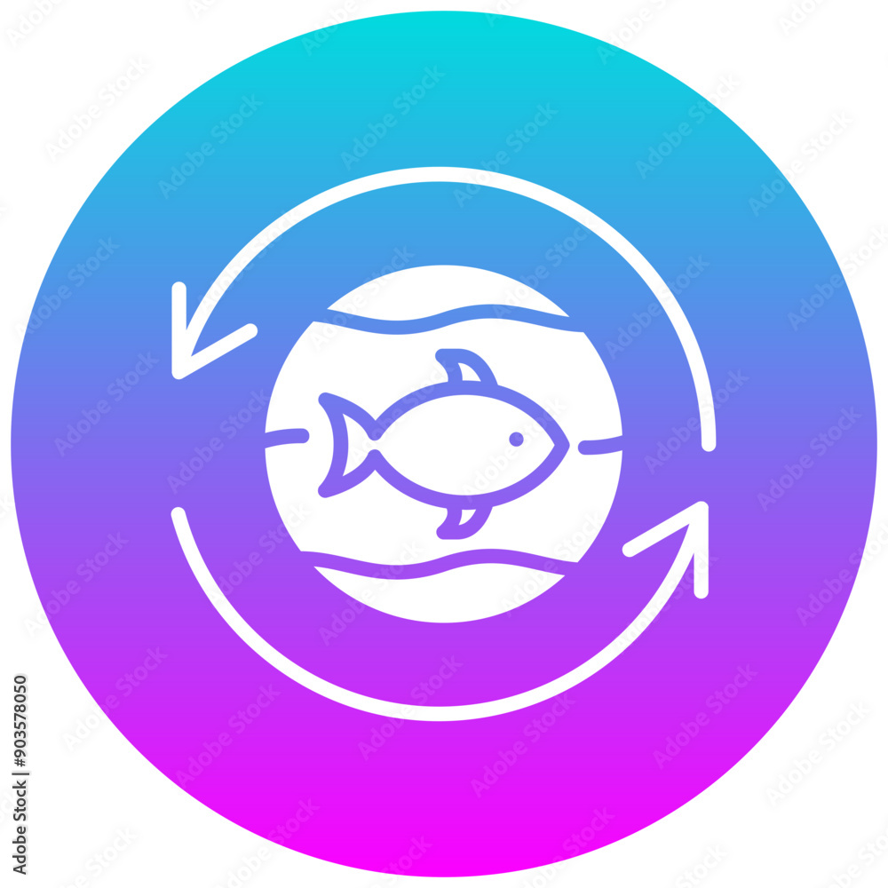 Sustainable Seafood vector icon. Can be used for Earth Day iconset. Sustainable Seafood vector icon. Can be used for Earth Day iconset.