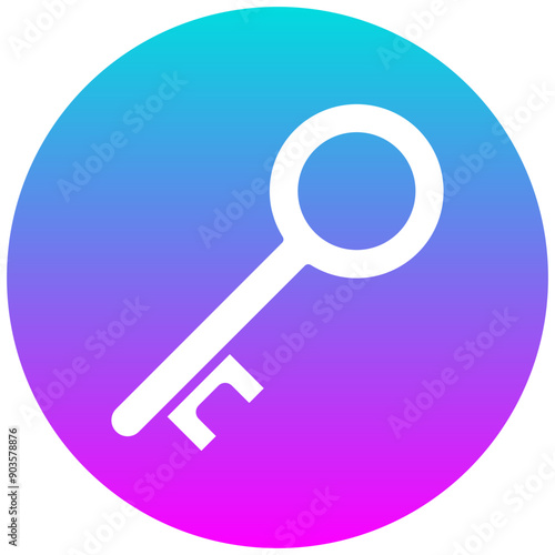 Key vector icon. Can be used for Hajj Pilgrimage iconset.