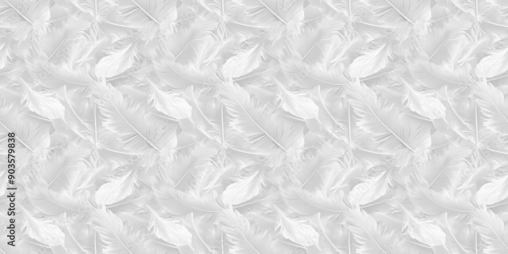 Obraz premium a white pattern background of white feathers, photography, aesthetic, white, innocent, whisper, stillness, serene, calmness