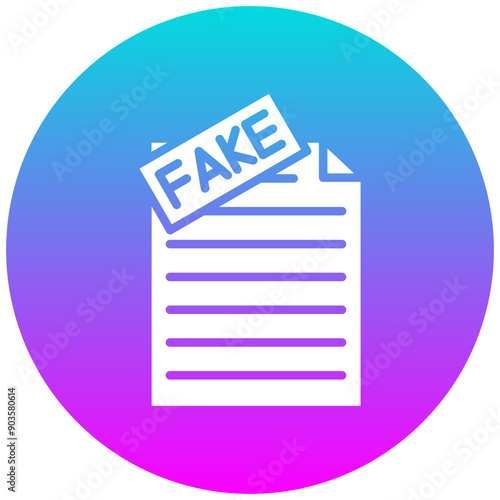 Fake Evidence vector icon. Can be used for Corruption iconset.