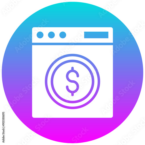 Money Laundering vector icon. Can be used for Corruption iconset.