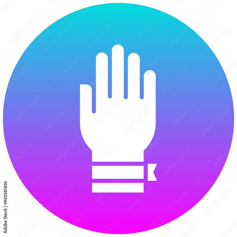Awareness Bracelet vector icon. Can be used for Chemotherapy iconset. Awareness Bracelet vector icon. Can be used for Chemotherapy iconset.