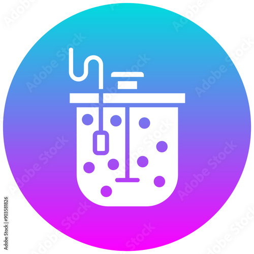 Aeration vector icon. Can be used for Lab iconset.