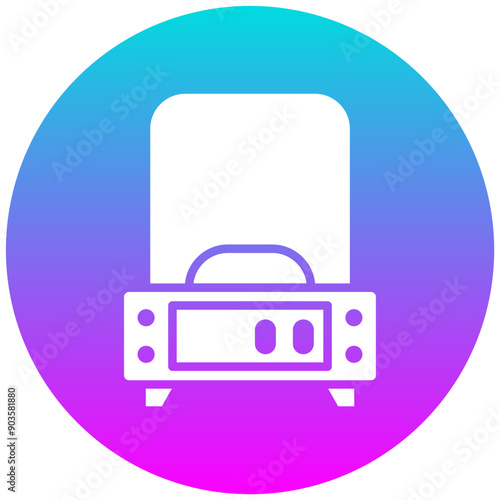 Analytical Balance vector icon. Can be used for Lab iconset.