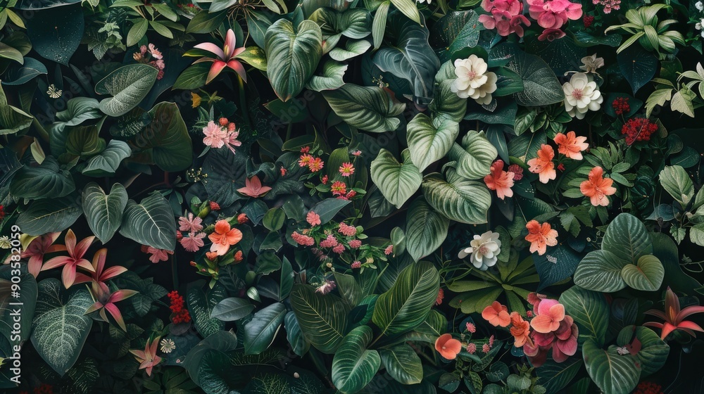 Greetings from blossoms and verdant foliage Greetings from blossoms and verdant foliage