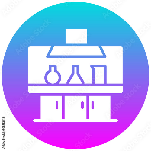 Fume Hood vector icon. Can be used for Lab iconset.