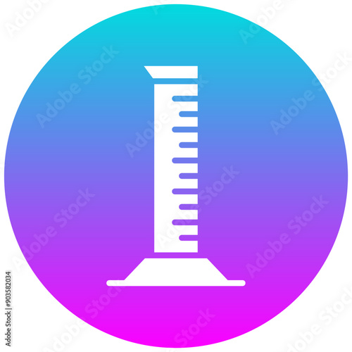 Graduated Cylinder vector icon. Can be used for Lab iconset.