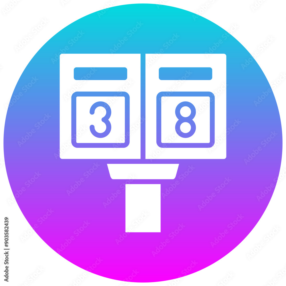 Scoreboard vector icon. Can be used for Rugby iconset. Scoreboard vector icon. Can be used for Rugby iconset.