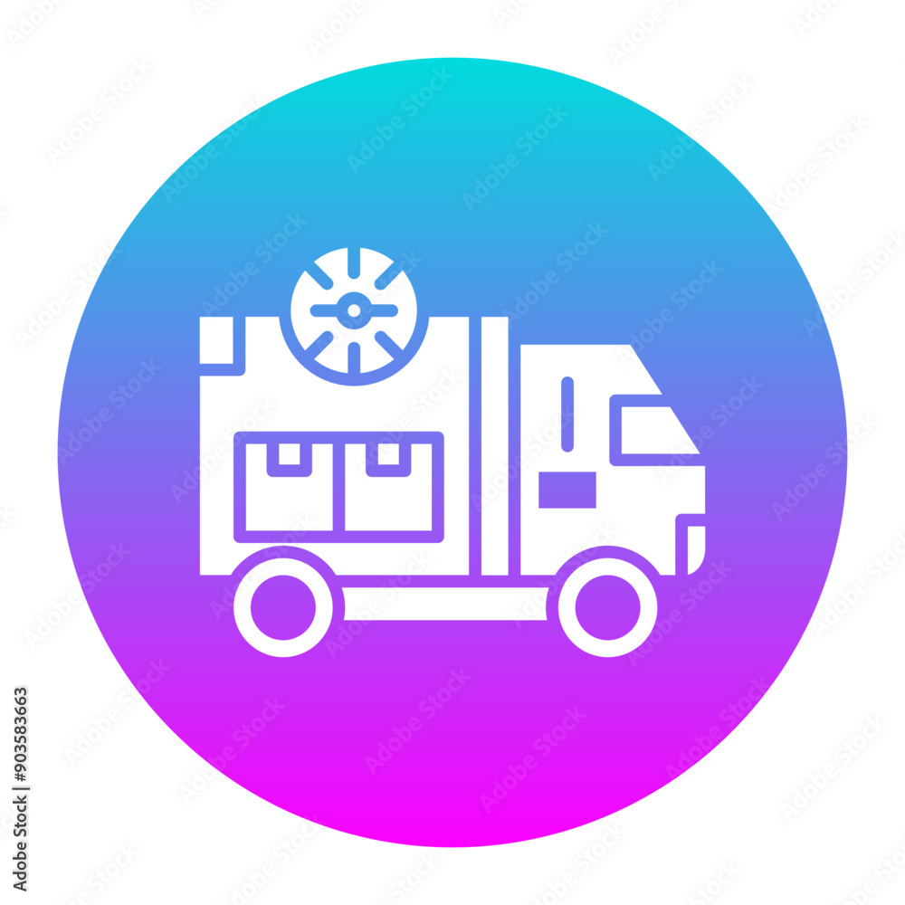 Delivery Truck vector icon. Can be used for Warehouse iconset. Delivery Truck vector icon. Can be used for Warehouse iconset.