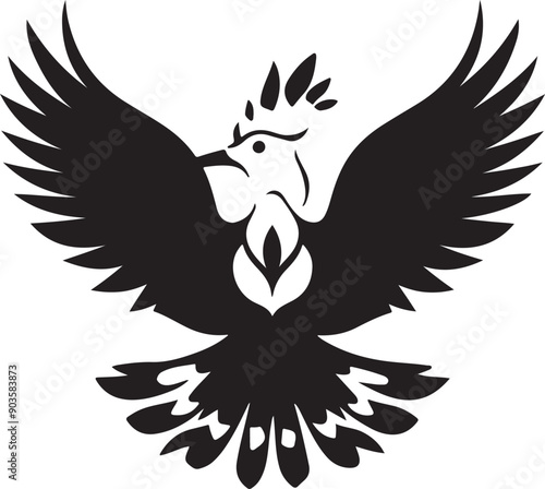 Eagle tattoo design, Eagle with wings, Hoopoe bird icon