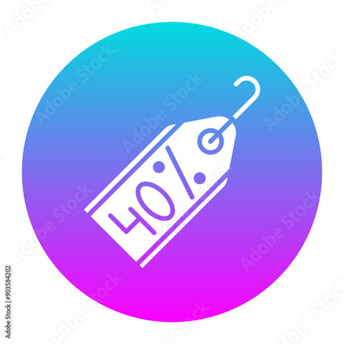 Discount Tag vector icon. Can be used for Supermarket iconset.