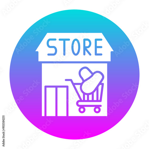 Grocery vector icon. Can be used for Supermarket iconset.