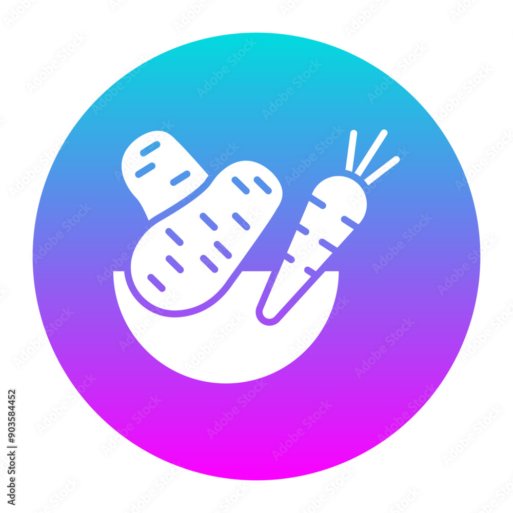 Vegetable vector icon. Can be used for Supermarket iconset.