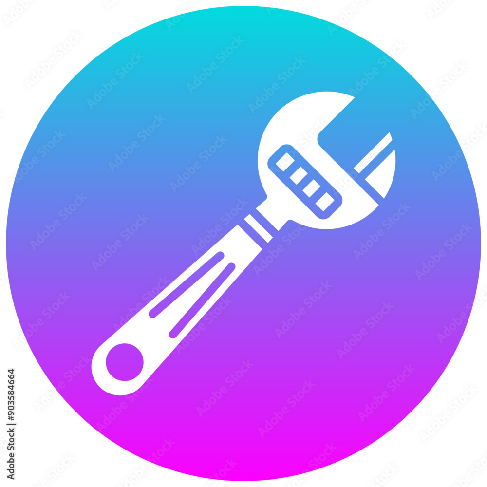 Wrench vector icon. Can be used for Manufacturing iconset. Wrench vector icon. Can be used for Manufacturing iconset.