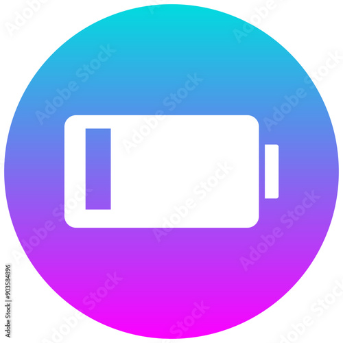 Low Battery vector icon. Can be used for Battery and Power iconset.