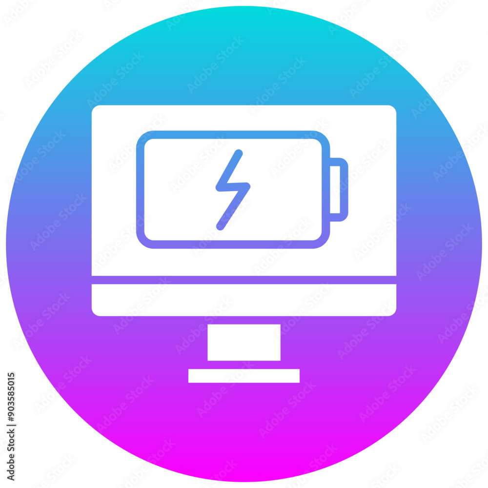Desktop vector icon. Can be used for Battery and Power iconset. Desktop vector icon. Can be used for Battery and Power iconset.