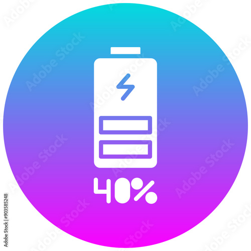 Android Battery vector icon. Can be used for Battery and Power iconset.