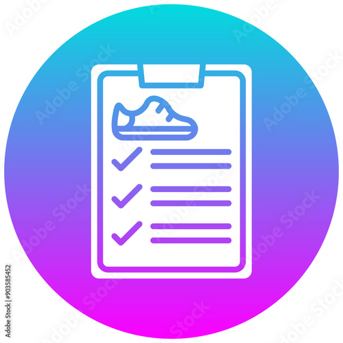 Checklist vector icon. Can be used for Shoemaker iconset.