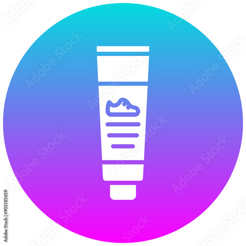 Polish Tube vector icon. Can be used for Shoemaker iconset.