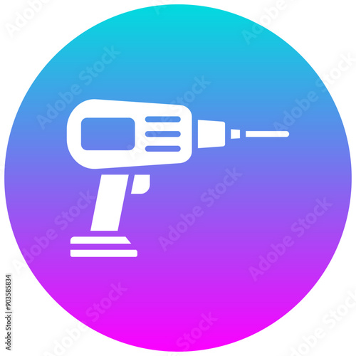 Drill vector icon. Can be used for Shoemaker iconset.