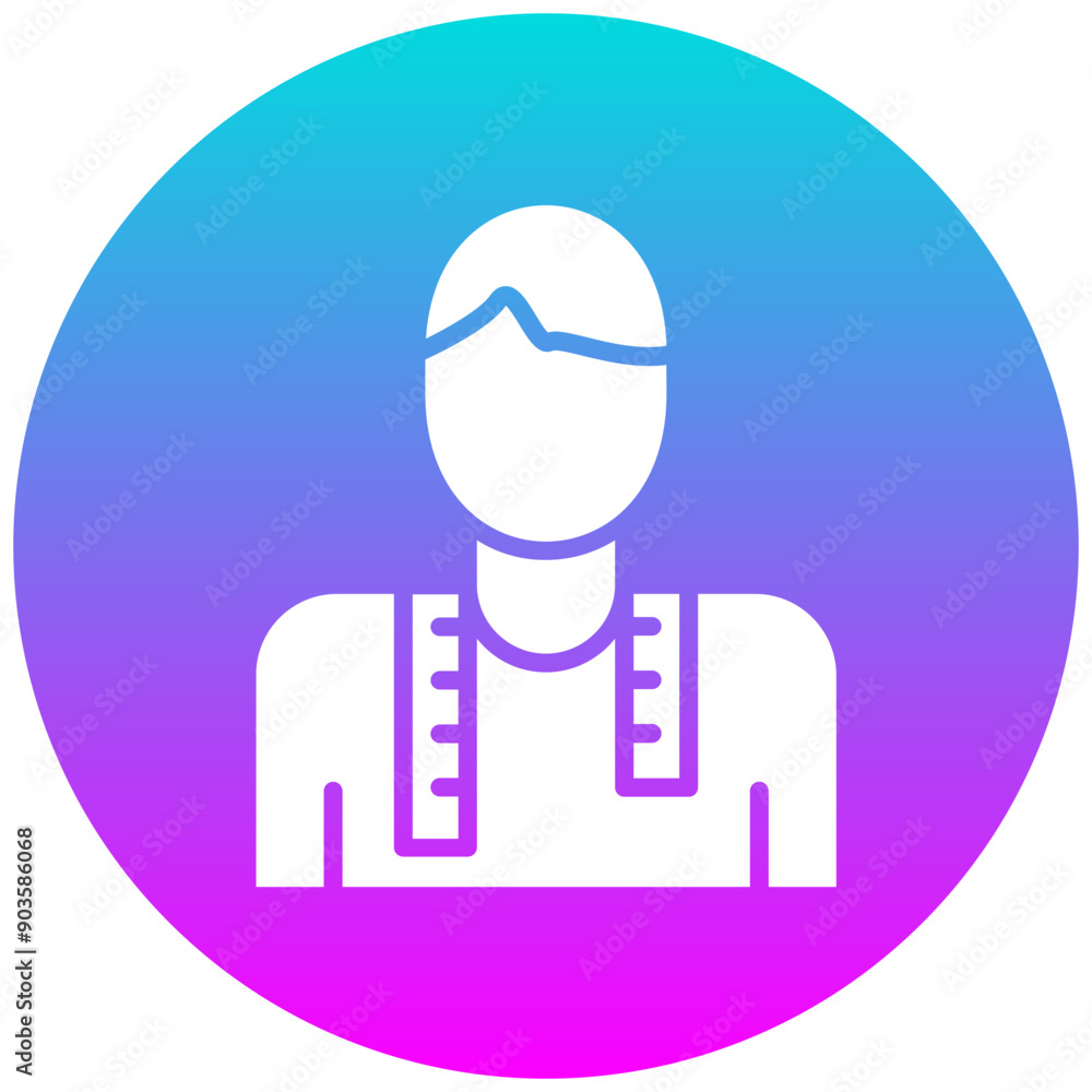 Tailoring Men vector icon. Can be used for Art and Craft Supplies iconset. Tailoring Men vector icon. Can be used for Art and Craft Supplies iconset.