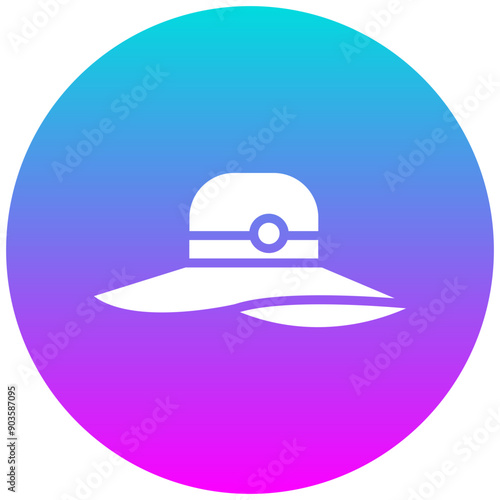 Women Hat vector icon. Can be used for Oktoberfest iconset.