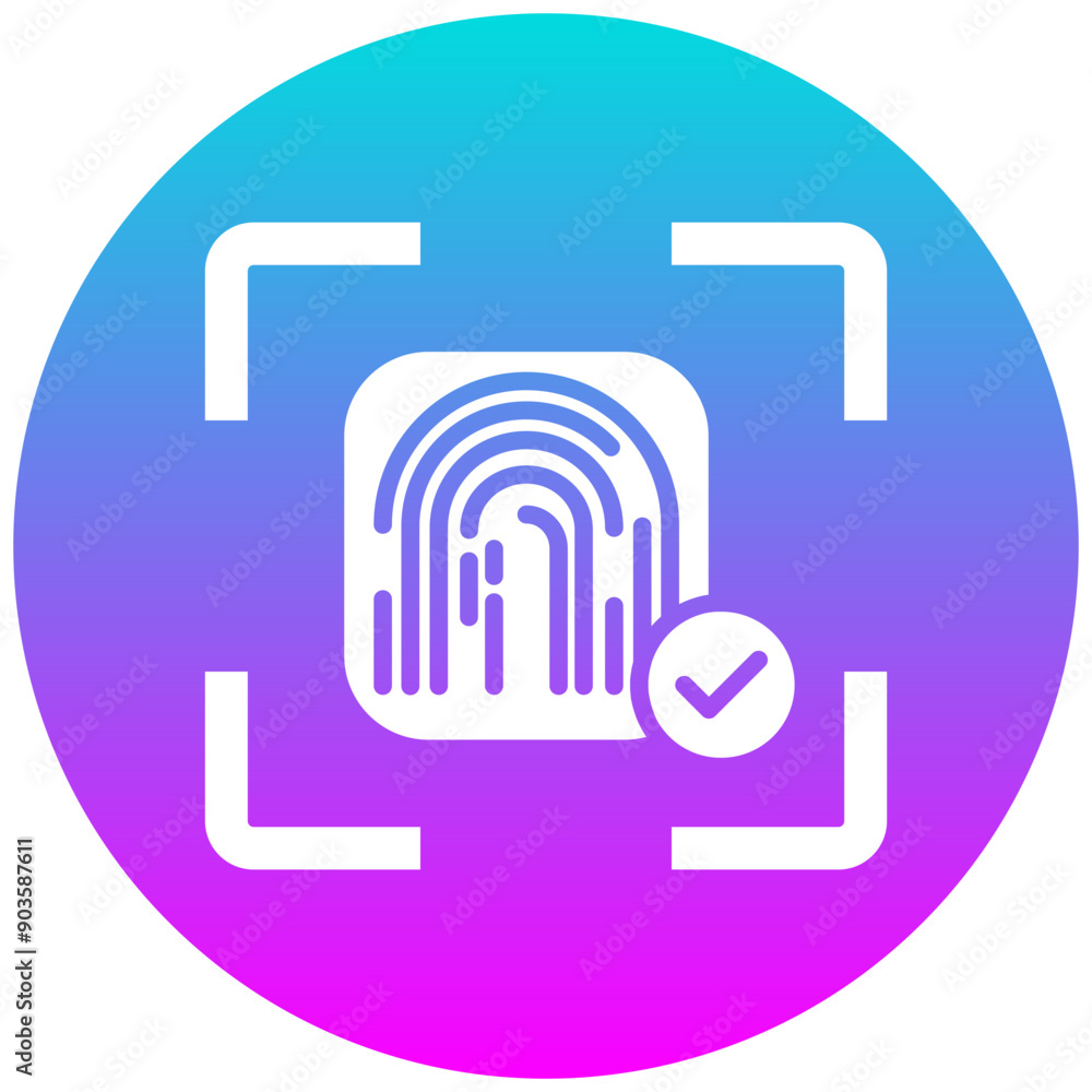 Biometric Thermostat vector icon. Can be used for Biometrics iconset. Biometric Thermostat vector icon. Can be used for Biometrics iconset.